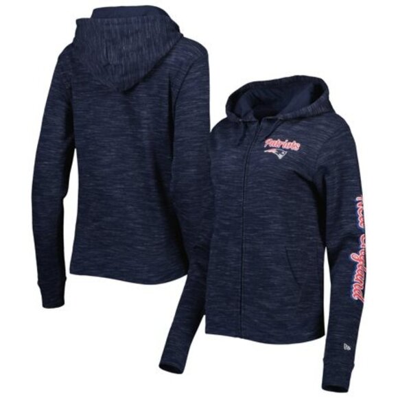 Women's New England Patriots Reverse Full-Zip Hoodie Navy Small New with Tag - Picture 4 of 4